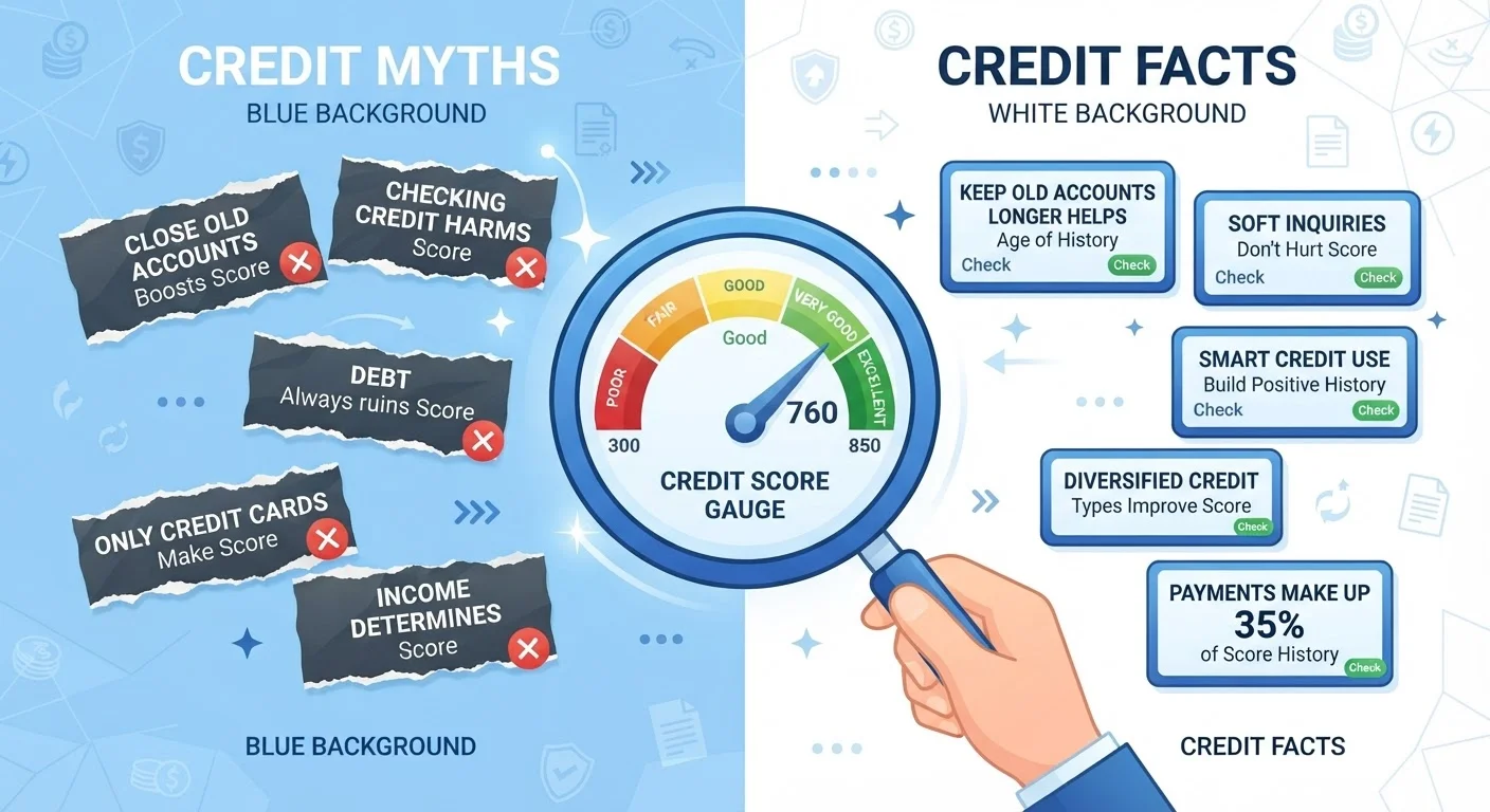 Credit Score Myths That Keep People Stuck