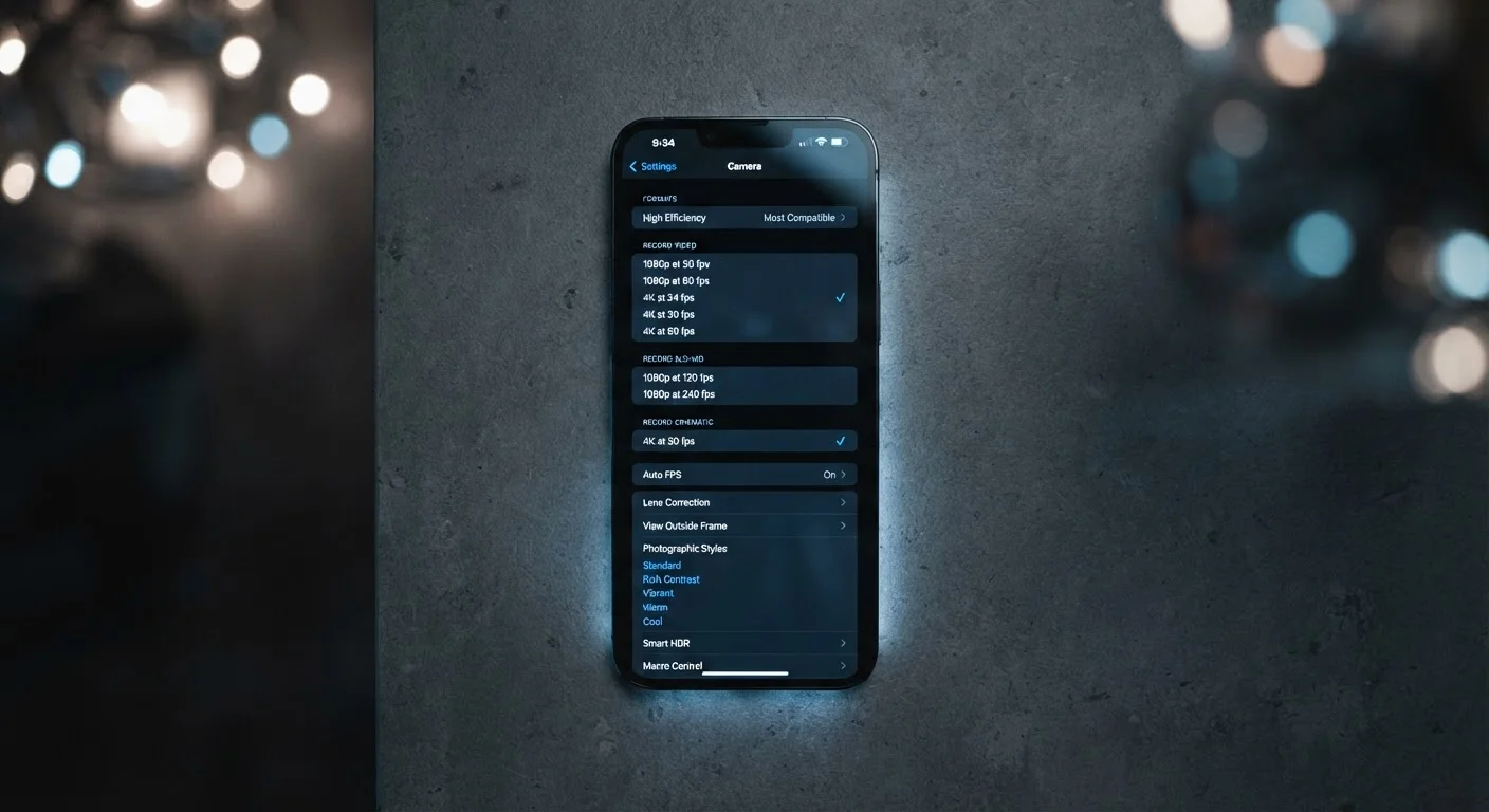Everything Your Phone's Camera Settings Menu Is Trying to Tell You